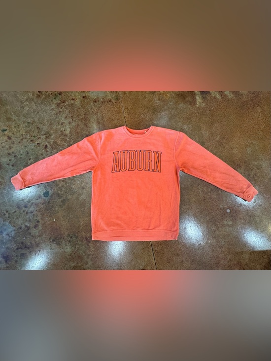 Pressbox Tops - Pressbox Auburn Tigers XL Orange Corded Crewneck Sweatshirt